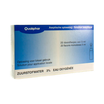 ZUURSTOFWATER GESTABILISEERD 3% UNIT DOSE 20X5ML