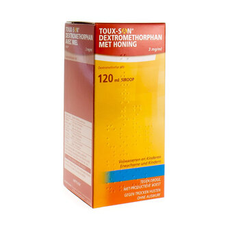 TOUX SAN DEXTROM+HONING AD Z/SUIK 3MG/ML SIR 120ML