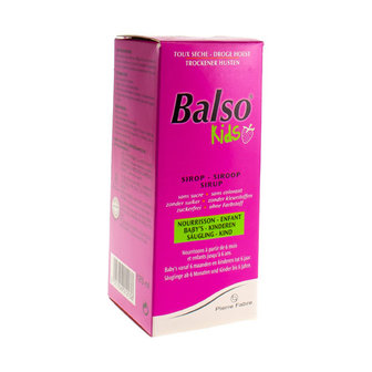 BALSO KIDS HOESTSIROOP Z/SUIKER 125ML+PIPET