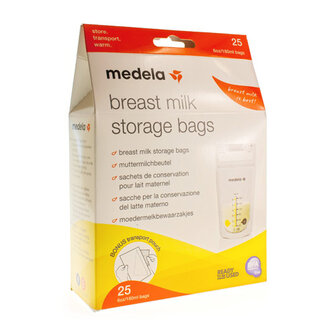 MEDELA ZAKJES VOOR MOEDERMELK 180ML 25