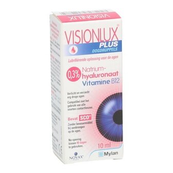 VISIONLUX PLUS OOGDRUPPELS FL 1 X 10ML