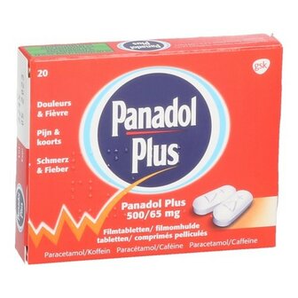 PANADOL PLUS 500MG/65MG FILMOMH TABL 20 NEW