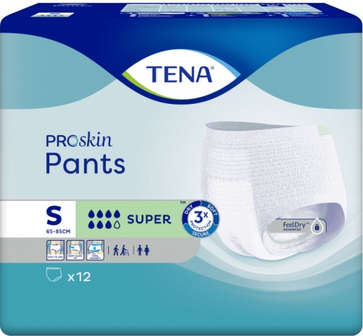 TENA PROSKIN PANTS SUPER SMALL 12