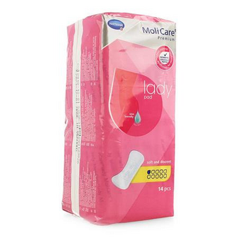 MOLICARE PREMIUM LADY PAD 1 DROP 22X10CM 14