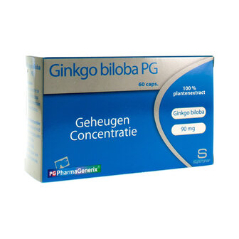 GINGKO BILOBA PG PHARMAGENERIX CAPS 60