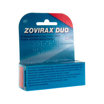 ZOVIRAX DUO 50MG/G + 10MG/G CREME TUBE 2G