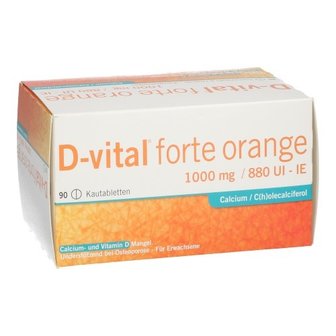 D-VITAL FORTE SINAAS 1000MG/880IE KAUWTABL 90