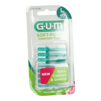 GUM SOFTPICKS COMFORT FLEX LARGE 40