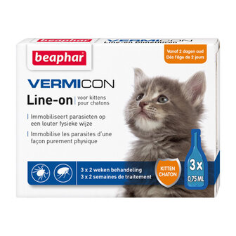 BEAPHAR VERMICON LINE-ON KITTEN 3X0,75ML