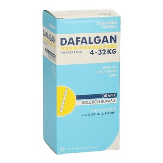 DAFALGAN PEDIATRIE 30MG/ML SIROOP 150ML