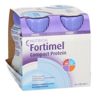 FORTIMEL COMPACT PROTEIN NEUTRAAL 4X125ML