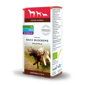 BACHBLOESEM DIEREN AGRESSIVITEIT DRUPPELS 20ML