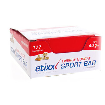 ETIXX ENERGY SPORT BAR NOUGAT 12X40G