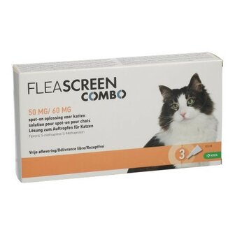 FLEASCREEN COMBO 50MG/60MG SPOT ON KAT PIPET 3