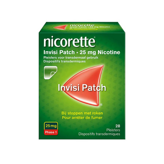 NICORETTE INVISI 25MG PATCH 28 STUKS TRANSDERMAAL 