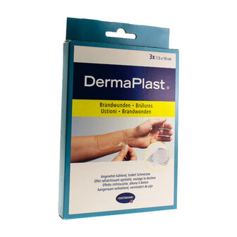 DERMAPLAST BRANDWONDEN 7,5X10CM 3 STUKS