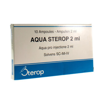 AQUA STEROP POUR INJ SOLVENS AMP 10 X 2ML