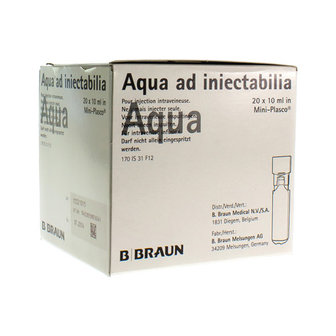 MINI PLASCO AQUA PRO INJ AMP20X10ML