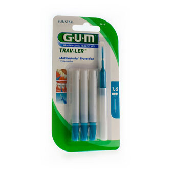 GUM PROXABRUSH TRAVEL FINE TAP 4 1614