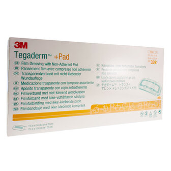 TEGADERM + PAD 3M TRANSP STERIL 9CMX25CM 25 3591