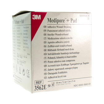 MEDIPORE + PAD 3M 5X 7,2CM 50 3562E