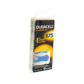 DURACELL EASYTAB HOORBATTERIJ DA675 6 BLAUW