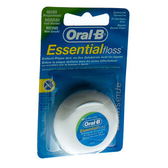 ORAL B FLOSS ESSSENTIAL FLOSS MINT WAXED 50M