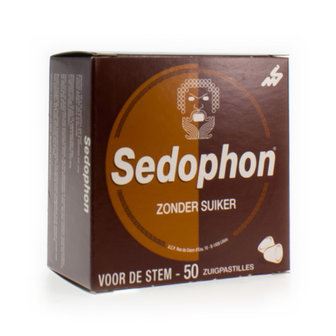 SEDOPHON ZONDER SUIKER ZUIGPASTILLES 50G