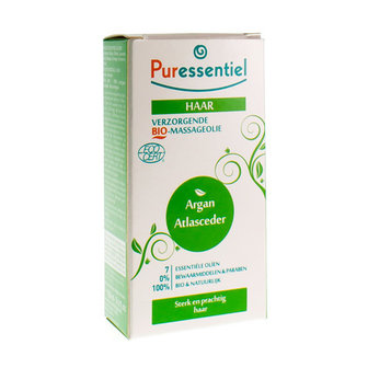 PURESSENTIEL MASSAGE OLIE ARGAN ATLASCEDER BIO 100ML