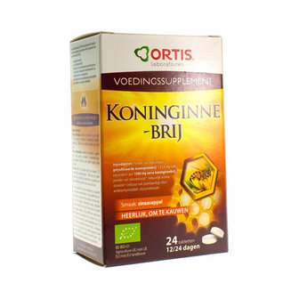 ORTIS KONINGINNEBRIJ BIO KAUWTABLETTEN 24