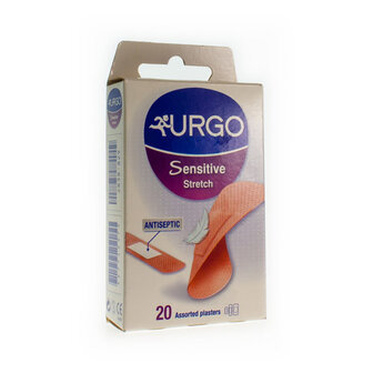 URGO SENSITIVE PLEISTER STRETCH 20X72MM+20X40MM 20