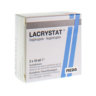 LACRYSTAT OOGDRUPPELS FLACON 2X10ML