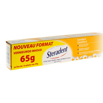 STERADENT FIXATIECREME COMFORT KAMILLE 65G