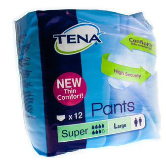 TENA PANTS SUPER LARGE 12