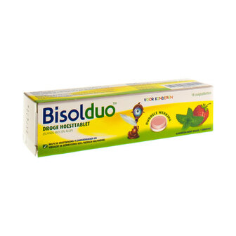 BISOLDUO AARDBEI-MUNT ZUIGTABL 18