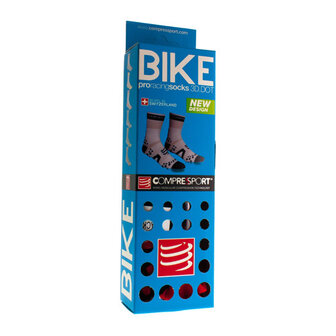 COMPRESSPORT RACING SOCKS BIKE BL/RE T2