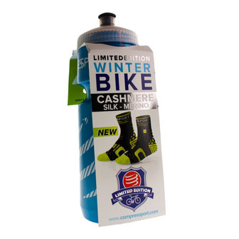 COMPRESSPORT WINTER SOCKS BIKE BL/OR T3