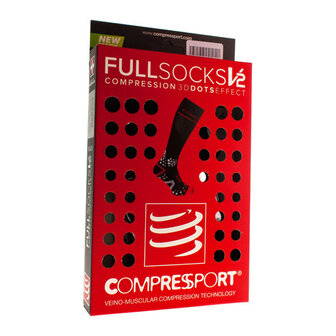 COMPRESSPORT FULL SOCKS BLACK 3M