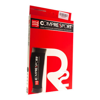 COMPRESSPORT CALF R2 BLACK T1