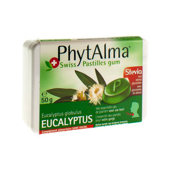 PHYTALMA GOMPASTILLES EUCALYPTUS + STEVIA 50G