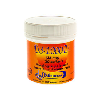 D3 1000IU SOFTGELS 120 DEBA