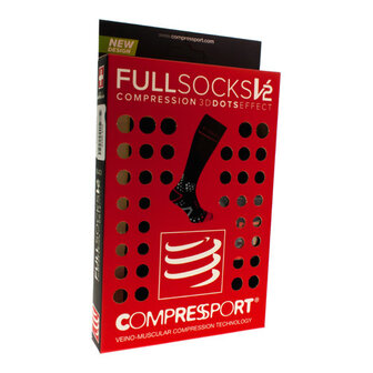 COMPRESSPORT FULL SOCKS BLACK 1S