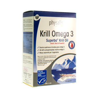 PHYSALIS KRILL OMEGA 3 CAPS 30