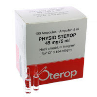 PHYSIO STEROP INJ 100 X 5ML