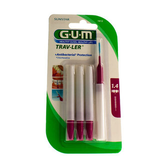 GUM PROXABRUSH TRAVEL CYL. FINE 4 1612