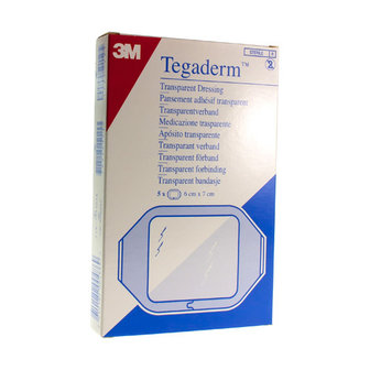 TEGADERM 3M FILM DRESSING TRANSP 6X 7CM 5 1624P