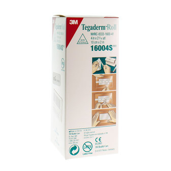 TEGADERM 3M TRANSP 10CMX2M ROL 1 16004S