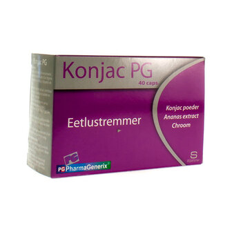 KONJAC PG PHARMAGENERIX CAPS 40