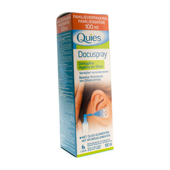 QUIES DOCUSPRAY OORHYGIENE Z/DRIJFGAS SPRAY 100ML