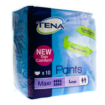 TENA PANTS MAXI LARGE 10